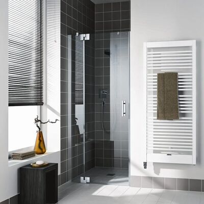 Porte de douche Kermi FX1TL - Argent brillant, Verre de sécurité trempé - Publicité Porte de douche Kermi FX1TL - Argent brillant, Verre de sécurité trempé - Publicité