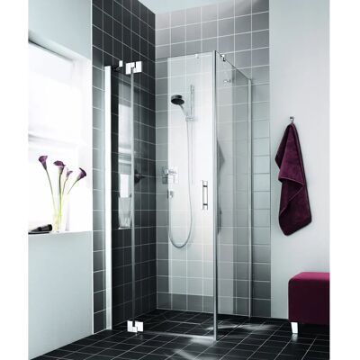 Kermi - Porte de douche Filia XP - 1200mm Argent brillant - Verre de sécurité - Publicité Kermi - Porte de douche Filia XP - 1200mm Argent brillant - Verre de sécurité - Publicité