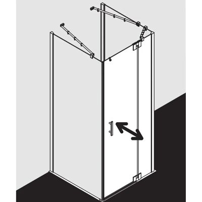 Porte de Douche Kermi FX1WR Argent brillant ESG Verre opaco - Porte de Douche - Publicité Porte de Douche Kermi FX1WR Argent brillant ESG Verre opaco - Porte de Douche - Publicité