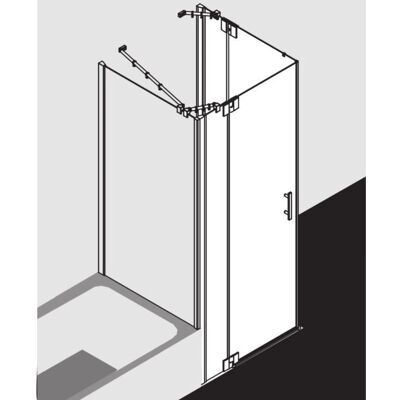 Kermi Kermi Filia XP Entrée d'angle - Verre de sécurité 6mm - Argent brillant - Publicité Kermi Kermi Filia XP Entrée d'angle - Verre de sécurité 6mm - Argent brillant - Publicité