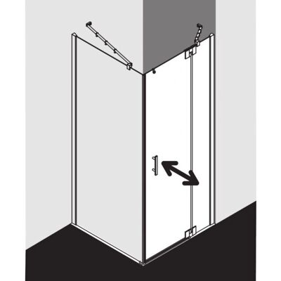 Porte de Douche Kermi Filia XP - Argent Brillant, 143x185cm, Réversible - Publicité Porte de Douche Kermi Filia XP - Argent Brillant, 143x185cm, Réversible - Publicité