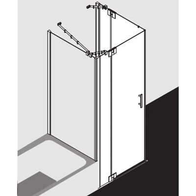 Douche d'angle Kermi Filia XP - 2 pièces, verre clair, argent brillant - Publicité Douche d'angle Kermi Filia XP - 2 pièces, verre clair, argent brillant - Publicité