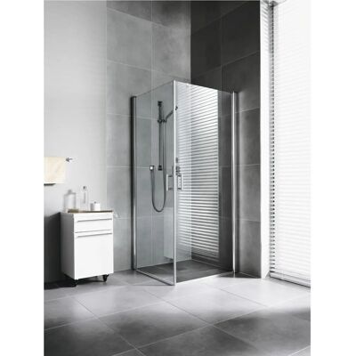 Diga demi-porte d'angle Kermi DI1ER07818VAK 78x185cm, argent brillant, verre trempé - Douche - Publicité Diga demi-porte d'angle Kermi DI1ER07818VAK 78x185cm, argent brillant, verre trempé - Douche - Publicité