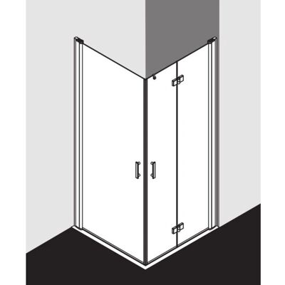 Cabine de Douche Kermi Diga - Argent brillant - 103x185cm - Sans obstacle - Publicité Cabine de Douche Kermi Diga - Argent brillant - 103x185cm - Sans obstacle - Publicité