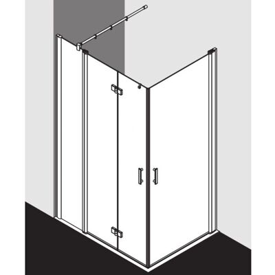 Porte de douche Kermi Diga - Argent brillant - Sans barrières, 905-925mm - Publicité Porte de douche Kermi Diga - Argent brillant - Sans barrières, 905-925mm - Publicité