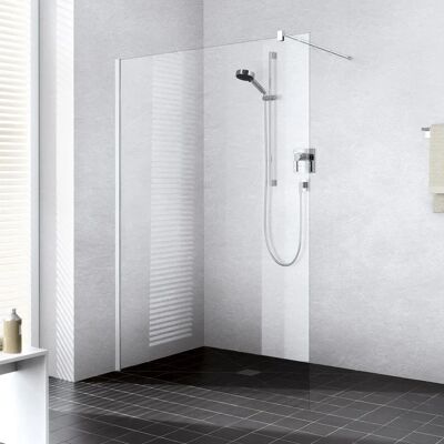 Kermi Walk-In XB Wand - Silber Hochglanz - 8mm ESG Sicherheitsglas - 2000mm Hoch Kermi Walk-In XB Wand - Silber Hochglanz - 8mm ESG Sicherheitsglas - 2000mm Hoch