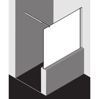 Paroi de Douche Kermi Ibiza 2000 Argent - 75x200cm, Verre Securitée - Publicité Paroi de Douche Kermi Ibiza 2000 Argent - 75x200cm, Verre Securitée - Publicité
