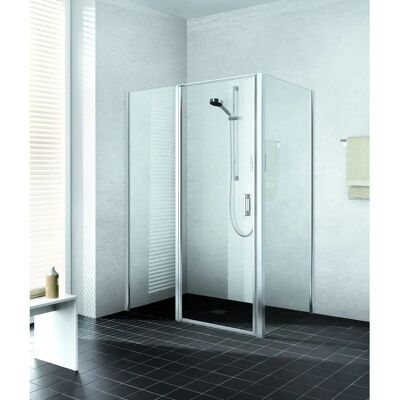 Porte de Douche Liga de Kermi - 80x200cm, Argent Brillant, ESG Clair - Publicité Porte de Douche Liga de Kermi - 80x200cm, Argent Brillant, ESG Clair - Publicité