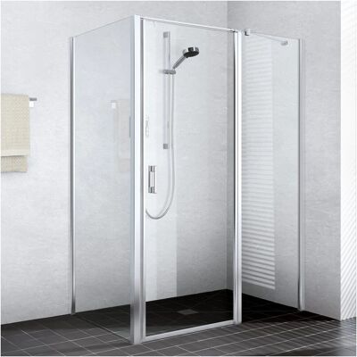 Porte de douche Kermi Liga - 90cm x 200cm - Argent mat - Publicité Porte de douche Kermi Liga - 90cm x 200cm - Argent mat - Publicité