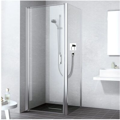Porte de douche Kermi Marque LI1WL Satiné Argent - Type de douche - Publicité Porte de douche Kermi Marque LI1WL Satiné Argent - Type de douche - Publicité
