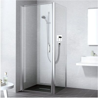 Kermi Liga Douchedeur - Zilverkleur Matglans - 90cm x 200cm - Douche Type Kermi Liga Douchedeur - Zilverkleur Matglans - 90cm x 200cm - Douche Type