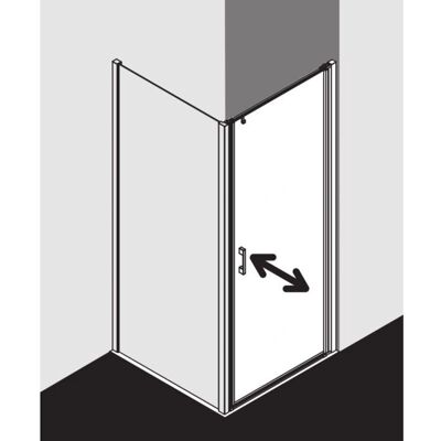 Porte de Douche Kermi Liga - 70x200cm, Argent brillant, Verre ESG, Droite - Publicité Porte de Douche Kermi Liga - 70x200cm, Argent brillant, Verre ESG, Droite - Publicité