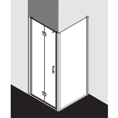 Porte de Douche Pliantes Kermi LIGA - Verre de Sécurité, Argent Mat - Publicité Porte de Douche Pliantes Kermi LIGA - Verre de Sécurité, Argent Mat - Publicité