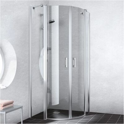 Kermi Liga Duschkabine - 90x90cm, Silber Mattglanz, Sicherheitsglas Kermi Liga Duschkabine - 90x90cm, Silber Mattglanz, Sicherheitsglas