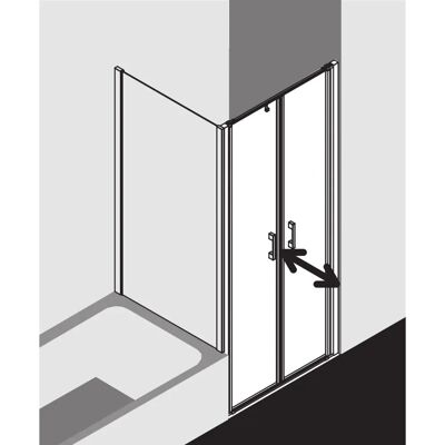 Kermi Liga Pendeltür 75cm x 200cm - Duschtür Kermi Liga Pendeltür 75cm x 200cm - Duschtür