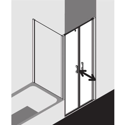Porte de Douche Kermi Liga - Argent Brillant, Variantes - Publicité Porte de Douche Kermi Liga - Argent Brillant, Variantes - Publicité