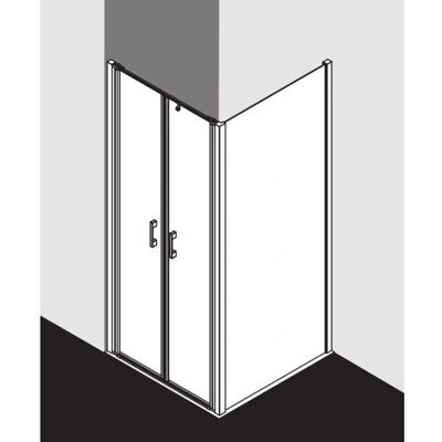 Porte de Douche Kermi Liga - Argent brillant, 95x200cm - Publicité Porte de Douche Kermi Liga - Argent brillant, 95x200cm - Publicité