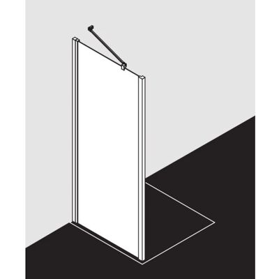 Kermi - LITWD08018VAK - Paroi de douche en verre d’angle - Publicité Kermi - LITWD08018VAK - Paroi de douche en verre d’angle - Publicité