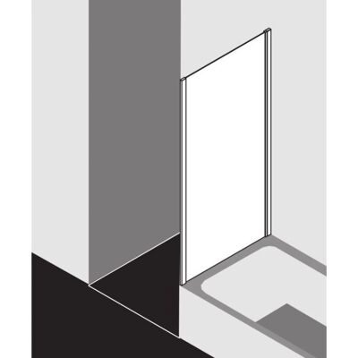 Kermi Marque Modèle - Porte de Douche en Verre de Sécurité Mince - Adaptée pour Niche ou Coin - Publicité Kermi Marque Modèle - Porte de Douche en Verre de Sécurité Mince - Adaptée pour Niche ou Coin - Publicité