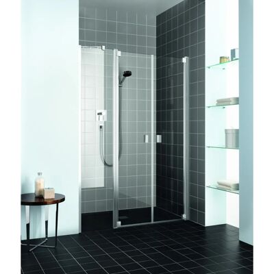 Kermi Raya Pendeltür - 160cm Silber Mattglanz 2-flügelig Kermi Raya Pendeltür - 160cm Silber Mattglanz 2-flügelig