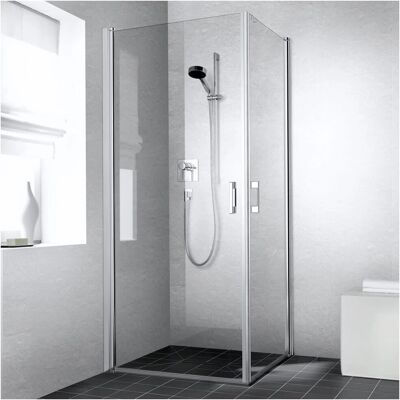Kermi Liga Eckeinstieg Duschtür - 100x200cm, Silber Mattglanz Kermi Liga Eckeinstieg Duschtür - 100x200cm, Silber Mattglanz
