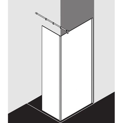 Paroi de douche Kermi - Verre de sécurité 8mm - Profil en aluminium anodisé - Publicité Paroi de douche Kermi - Verre de sécurité 8mm - Profil en aluminium anodisé - Publicité