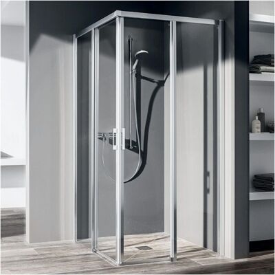 Porte de Douche d'angle Kermi Liga - 2 pièces - Publicité Porte de Douche d'angle Kermi Liga - 2 pièces - Publicité