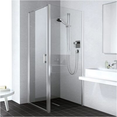 Kermi LIGA Seitenwand - Duschwand, 120cm, Silber Matt, ESG Klarglas Kermi LIGA Seitenwand - Duschwand, 120cm, Silber Matt, ESG Klarglas