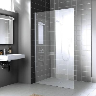 Paroi de douche Walk-In XC Kermi - 2000mm de haut, largeur réglable 1090-1100mm, Argent brillant - Publicité Paroi de douche Walk-In XC Kermi - 2000mm de haut, largeur réglable 1090-1100mm, Argent brillant - Publicité