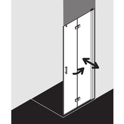 Paroi de Douche Walk-In Kermi Diga - Sans Barrières, 100x201.7cm - Publicité Paroi de Douche Walk-In Kermi Diga - Sans Barrières, 100x201.7cm - Publicité