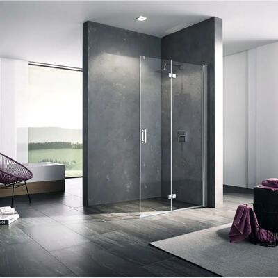 Kermi Diga Walk-In Wand Dusch - Sicherheitsglas, Silber Kermi Diga Walk-In Wand Dusch - Sicherheitsglas, Silber
