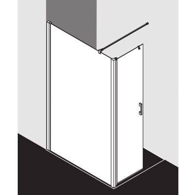 Kermi Silber Walk-In Duschwand - 1200mm - Sicherheitsglas EN 12150 Kermi Silber Walk-In Duschwand - 1200mm - Sicherheitsglas EN 12150