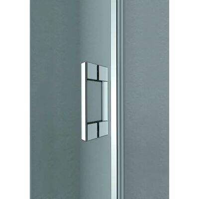 Kermi Silber Hochglanz Walk-In Duschwand - ESG Sicherheitsglas Kermi Silber Hochglanz Walk-In Duschwand - ESG Sicherheitsglas