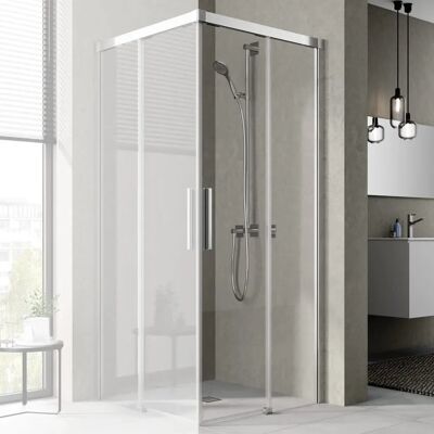 Porte de Douche Kermi Nica - 1200mm, Argenté Brillant, Verre Clair, Côté Droit - Publicité Porte de Douche Kermi Nica - 1200mm, Argenté Brillant, Verre Clair, Côté Droit - Publicité