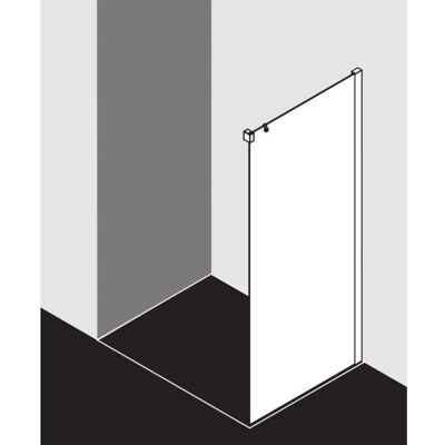 Paroi de Douche Kermi Nica - 90x200cm, Argent, Verre Sécurit - Publicité Paroi de Douche Kermi Nica - 90x200cm, Argent, Verre Sécurit - Publicité