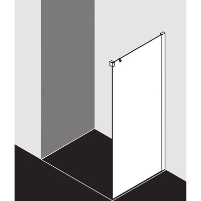Kermi Nica Duschwand - Silber Hochglanz, Klarglas, Verstellbar Kermi Nica Duschwand - Silber Hochglanz, Klarglas, Verstellbar