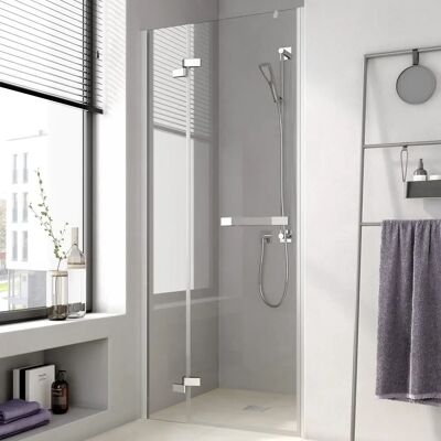 Porte battante Kermi Tusca - 90cm, Argent brillant - Publicité Porte battante Kermi Tusca - 90cm, Argent brillant - Publicité