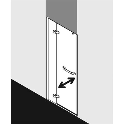 Porte de Douche Kermi Tusca - Argent - 100x200cm - 2000mm - Publicité Porte de Douche Kermi Tusca - Argent - 100x200cm - 2000mm - Publicité