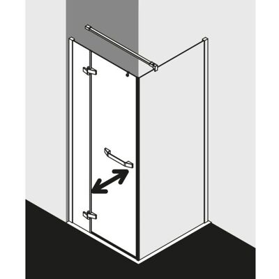 Porte de Douche Kermi TU1NR Argent 80x200cm - Porte de Douche - Publicité Porte de Douche Kermi TU1NR Argent 80x200cm - Porte de Douche - Publicité