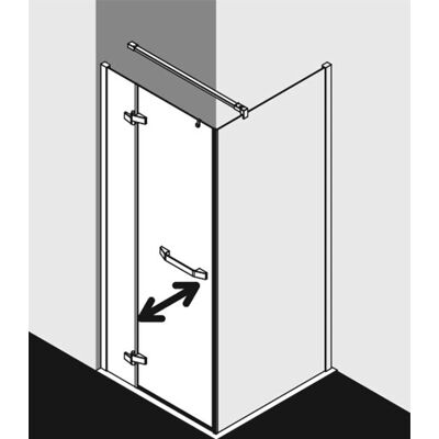 Porte de Douche Kermi Tusca - 2000mm - Argent - Verre de Sécurité - Publicité Porte de Douche Kermi Tusca - 2000mm - Argent - Verre de Sécurité - Publicité