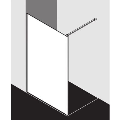 Kermi Marque Modèle XBWDL 2000mm Enclosure de Douche Walk-In en Verre - Paroi de Douche - Publicité Kermi Marque Modèle XBWDL 2000mm Enclosure de Douche Walk-In en Verre - Paroi de Douche - Publicité
