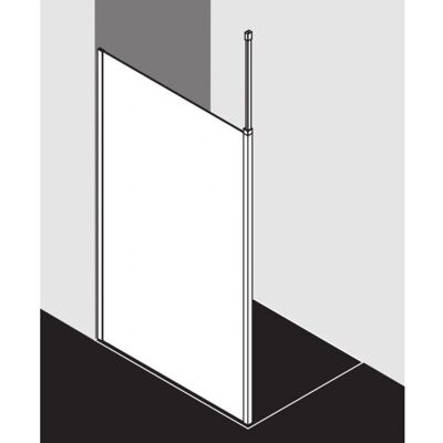 Panneau de Douche Walk-In Silver Brillant Kermi - 1180-1200mm - Douche - Publicité Panneau de Douche Walk-In Silver Brillant Kermi - 1180-1200mm - Douche - Publicité