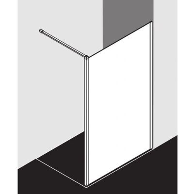 Kermi XBWDR12020VYK Argent Brillant Walk-In Douche - Publicité Kermi XBWDR12020VYK Argent Brillant Walk-In Douche - Publicité