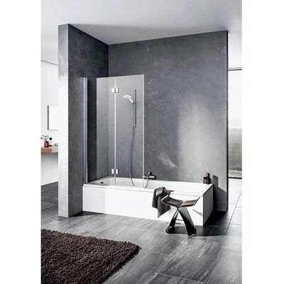 Paroi de Douche Kermi Liga pour Baignoire - Argent, 100x150cm - Publicité Paroi de Douche Kermi Liga pour Baignoire - Argent, 100x150cm - Publicité
