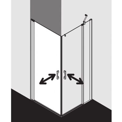 Paroi de douche Kermi Pega - SR Arena C, 83x185cm, Argent brillant - Publicité Paroi de douche Kermi Pega - SR Arena C, 83x185cm, Argent brillant - Publicité
