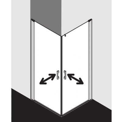 Porte de Douche Kermi Pega - Sans Barrières, Verre de Sécurité 6mm, Argent - Publicité Porte de Douche Kermi Pega - Sans Barrières, Verre de Sécurité 6mm, Argent - Publicité