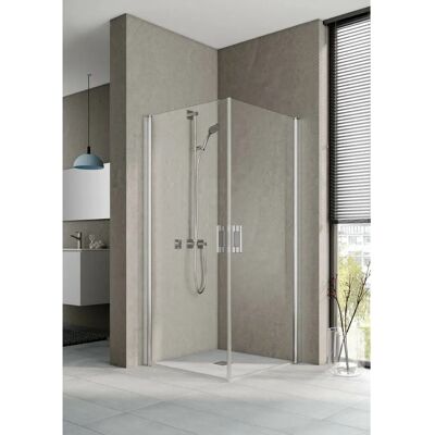 Porte de Douche Kermi Pega - 78x185cm - Argent - Accessible - Publicité Porte de Douche Kermi Pega - 78x185cm - Argent - Accessible - Publicité