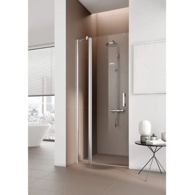 Porte de Douche Pega - 120x185cm, Argent Brillant, Gauche - Publicité Porte de Douche Pega - 120x185cm, Argent Brillant, Gauche - Publicité
