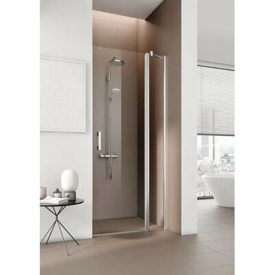 Porte battante Kermi Pega 80x200cm - Verre clair, Argent brillant - Porte de douche - Publicité Porte battante Kermi Pega 80x200cm - Verre clair, Argent brillant - Porte de douche - Publicité