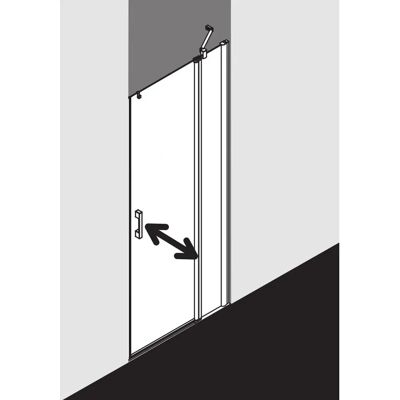 Porte de Douche Kermi Pega - 80x185cm, Argent Brillant, Verre ESG Clair - Publicité Porte de Douche Kermi Pega - 80x185cm, Argent Brillant, Verre ESG Clair - Publicité